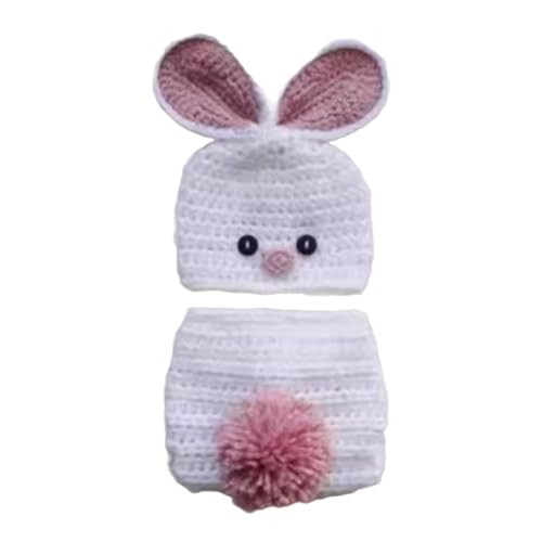 1 Set Hut Hose Neugeborene Fotografie Requisiten Weich und Warm Strickkostüm für Baby Jungen und Mädchen 1 Set Hut Hose Neugeborene Fotografie Requisiten Weich und Warm Strickkostüm für Baby Jungen und Mädchen von Shntig