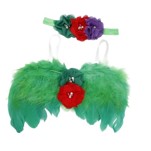 1 Set weiche Babyflügel mit Blume, Stirnband, Haarband, Foto-Requisiten für unvergessliche Neugeborene Fotoshootings 1 Set weiche Babyflügel mit Blume, Stirnband, Haarband, Foto-Requisiten für unvergessliche Neugeborene Fotoshootings von Shntig