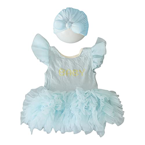 2 Stück Mode Neugeborene Baby Mädchen Fotografie Requisiten Outfit Bogen Hut Kleid Set Festival für Säuglinge 2 Stück Mode Neugeborene Baby Mädchen Fotografie Requisiten Outfit Bogen Hut Kleid Set Festival für Säuglinge von Shntig