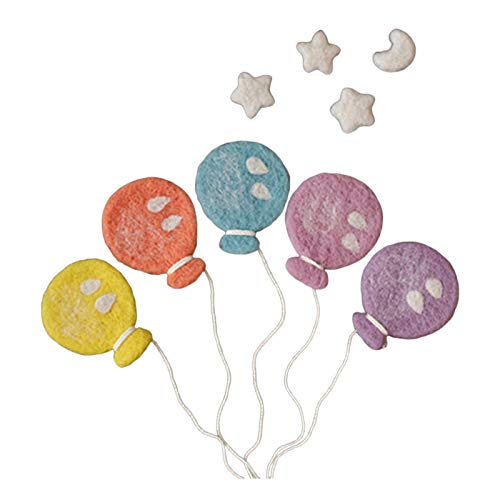 Baby Wollfilz Ballon Mond Dekoration Neugeborene Fotografie Baby Wollfilz Ballon Mond Dekoration Neugeborene Fotografie von Shntig