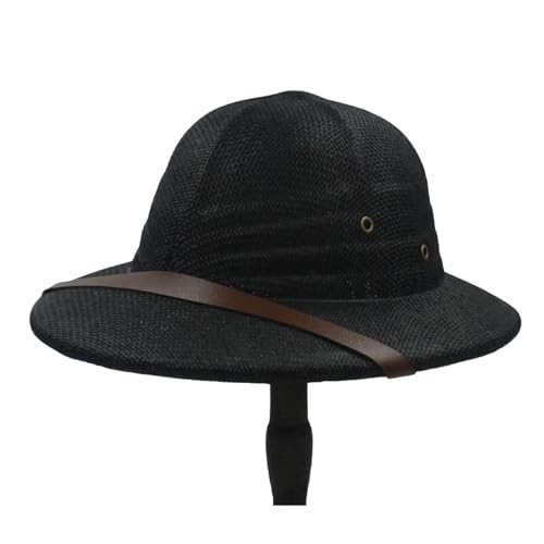 Eleganter Cosplay-Hut, Strohhut, atmungsaktiver Sonnenhut mit gewebtem Gürtel, für Männer, Frauen und Kinder, Strand-Sonnenhut von Shntig