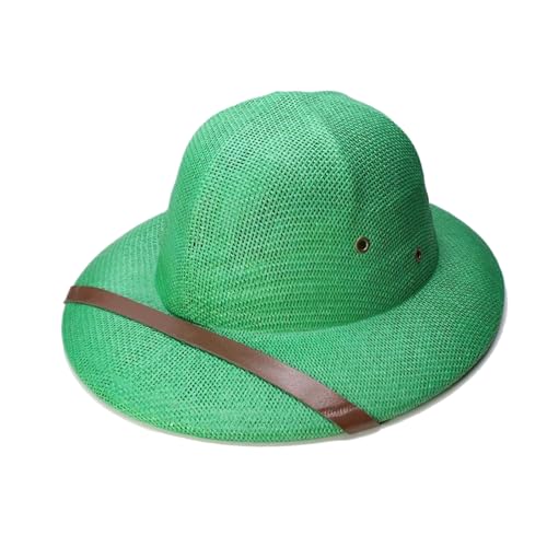 Eleganter Cosplay-Hut, Strohhut, atmungsaktiver Sonnenhut mit gewebtem Gürtel, für Männer, Frauen und Kinder, Strand-Sonnenhut von Shntig