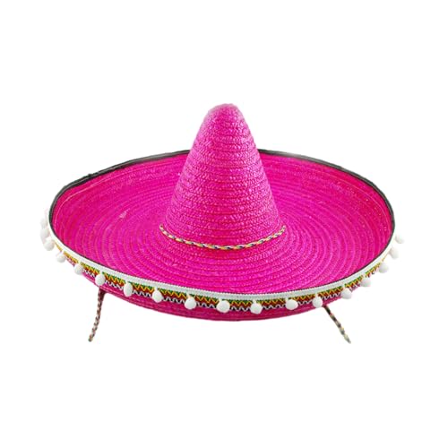 Festliche Mexikanische Sombrero 20/40/60 Cm Durchmesser Hawaiian Styles Mit Weißem Pompoms Strohhut Festliche Mexikanische Sombrero 20/40/60 Cm Durchmesser Hawaiian Styles Mit Weißem Pompoms Strohhut von Shntig