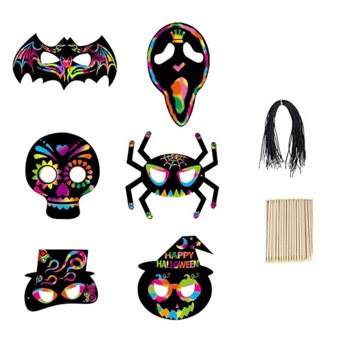 Halloween-Regenbögen, tragbar, Halloween-Zubehör, elegante Regenbögen, Kratzkunst, Partygeschenk Halloween-Regenbögen, tragbar, Halloween-Zubehör, elegante Regenbögen, Kratzkunst, Partygeschenk von Shntig