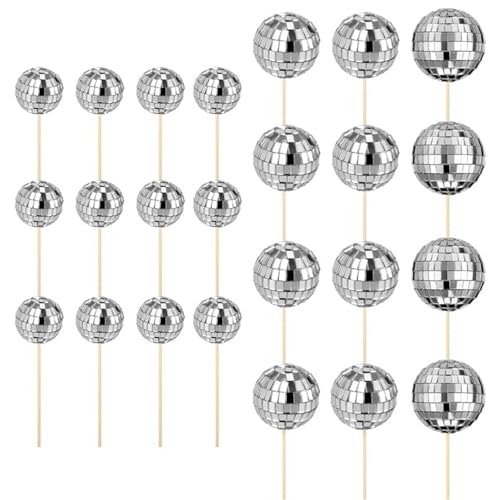 Mini-Kuchenspieße für Geburtstagspartys, dekorative Cupcake-Topper, Dekorationen, Backbegeisterte, 24 Stück Mini-Kuchenspieße für Geburtstagspartys, dekorative Cupcake-Topper, Dekorationen, Backbegeisterte, 24 Stück von Shntig