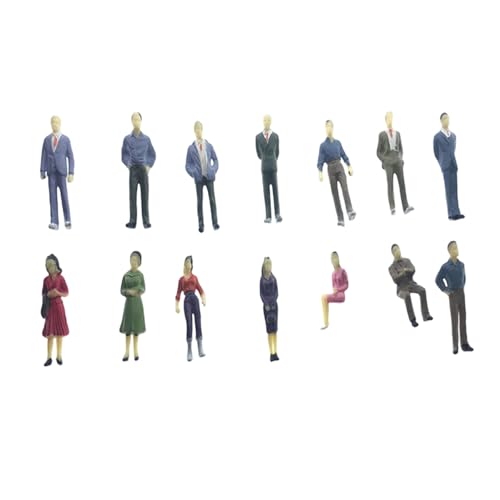 Packung mit 25 Miniatur-Figuren, zufällige Posen, für Modellstadt-Szene mit lebendigen Farben und realistischen Details, Modelleisenbahn, Menschen, zufällige Posen Packung mit 25 Miniatur-Figuren, zufällige Posen, für Modellstadt-Szene mit lebendigen Farben und realistischen Details, Modelleisenbahn, Menschen, zufällige Posen von Shntig
