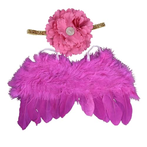 Shntig 2 Stück Flügel und Blume Stirnband Neugeborene Fotografie Requisiten Kopfschmuck Baby Fotoshootings Requisiten Säugling Kostüm Shntig 2 Stück Flügel und Blume Stirnband Neugeborene Fotografie Requisiten Kopfschmuck Baby Fotoshootings Requisiten Säugling Kostüm von Shntig