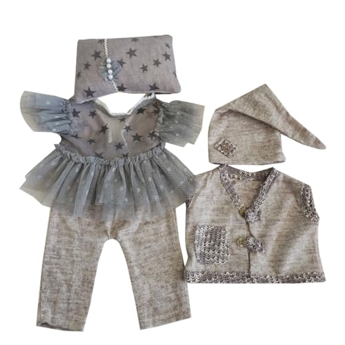 Shntig Foto-Requisiten für Neugeborene, Stirnband, Hut und Spitzen-Overall, Baby-Fotografie, Kleidung, Kopfschmuck, Spitzen-Top, Weste, Kissen für Neugeborene Shntig Foto-Requisiten für Neugeborene, Stirnband, Hut und Spitzen-Overall, Baby-Fotografie, Kleidung, Kopfschmuck, Spitzen-Top, Weste, Kissen für Neugeborene von Shntig