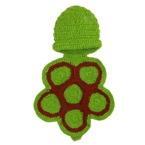 Shntig Fotografie-Requisiten für Neugeborene, Babys, gehäkelt, für Schildkröte, Kostüm-Set, Strickmütze, Häkeloverall, Neugeborenes P Shntig Fotografie-Requisiten für Neugeborene, Babys, gehäkelt, für Schildkröte, Kostüm-Set, Strickmütze, Häkeloverall, Neugeborenes P von Shntig