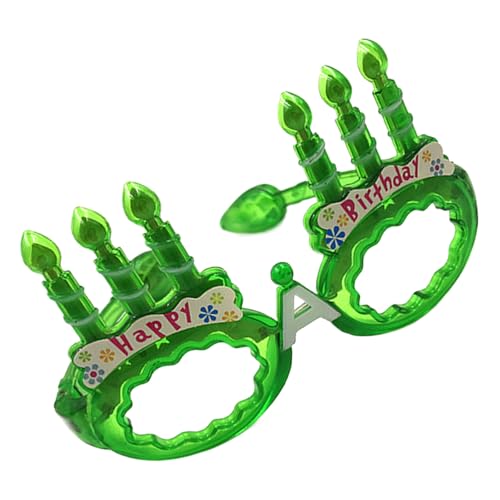 Shntig Leuchtende Geburtstagsbrille mit LED-Licht, Rahmen für Kinder und Erwachsene, Geburtstagspartys, Halloween, Weihnachten Shntig Leuchtende Geburtstagsbrille mit LED-Licht, Rahmen für Kinder und Erwachsene, Geburtstagspartys, Halloween, Weihnachten von Shntig