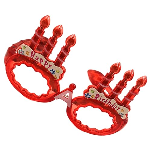 Shntig Leuchtende Geburtstagsbrille mit LED-Licht, Rahmen für Kinder und Erwachsene, Geburtstagspartys, Halloween, Weihnachten Shntig Leuchtende Geburtstagsbrille mit LED-Licht, Rahmen für Kinder und Erwachsene, Geburtstagspartys, Halloween, Weihnachten von Shntig
