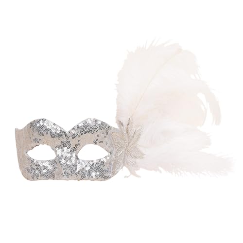 Shntig Pailletten Venezianer Maske Gefiederte Halbe Gesichtsmaske Eyemask Für Maskeraden Proms Halloween Party Cosplay Fotoshootte Masqueraden Shntig Pailletten Venezianer Maske Gefiederte Halbe Gesichtsmaske Eyemask Für Maskeraden Proms Halloween Party Cosplay Fotoshootte Masqueraden von Shntig