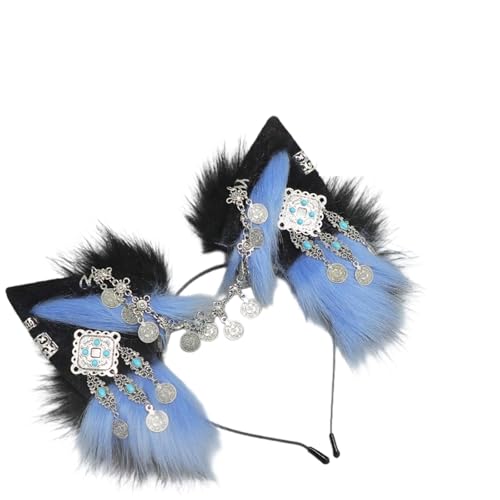 Shntig Pelzige Wolfsohren Stirnbänder Mode Halloween Party Zubehör für Cosplay Kostümpartys und Themenveranstaltungen Cosplay Wolf Ohr Haarband für Erwachsene Shntig Pelzige Wolfsohren Stirnbänder Mode Halloween Party Zubehör für Cosplay Kostümpartys und Themenveranstaltungen Cosplay Wolf Ohr Haarband für Erwachsene von Shntig