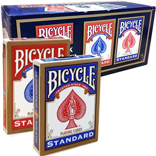 Shop4top 12 Decks Bicycle Rider Back Standard Index Spielkarten Versiegelt Box Case USPCC von Shop4top