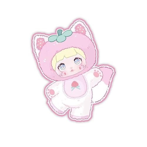 Shopular Nommi v3 Fruit Series Opened Blind Box Cute Confirmed Interessant Fruits Action Figure Plush Doll Bag Keychain Pendant (Strawberries) von Shopular