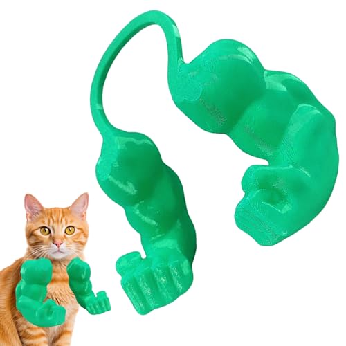 Shouxiut Katze mit muskulösen Armen Kreative Katze Muskelarme Dekoration Requisiten Hängende Arme Menschlicher Arm Für Katzen Gefälschte Hand Für Katzen Spielzubehör Kätzchen Interaktive Spielzeug von Shouxiut