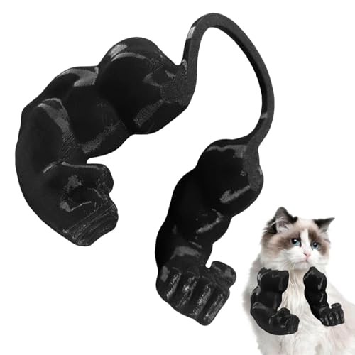 Shouxiut Katze mit muskulösen Armen Kreative Katze Muskelarme Dekoration Requisiten Hängende Arme Menschlicher Arm Für Katzen Gefälschte Hand Für Katzen Spielzubehör Kätzchen Interaktive Spielzeug von Shouxiut