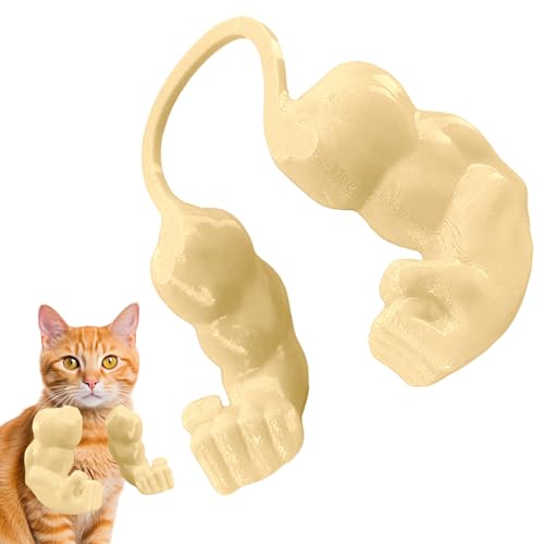 Shouxiut Katze mit muskulösen Armen Kreative Katze Muskelarme Dekoration Requisiten Hängende Arme Menschlicher Arm Für Katzen Gefälschte Hand Für Katzen Spielzubehör Kätzchen Interaktive Spielzeug von Shouxiut