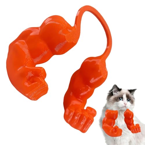 Shouxiut Katze mit muskulösen Armen Kreative Katze Muskelarme Dekoration Requisiten Hängende Arme Menschlicher Arm Für Katzen Gefälschte Hand Für Katzen Spielzubehör Kätzchen Interaktive Spielzeug von Shouxiut