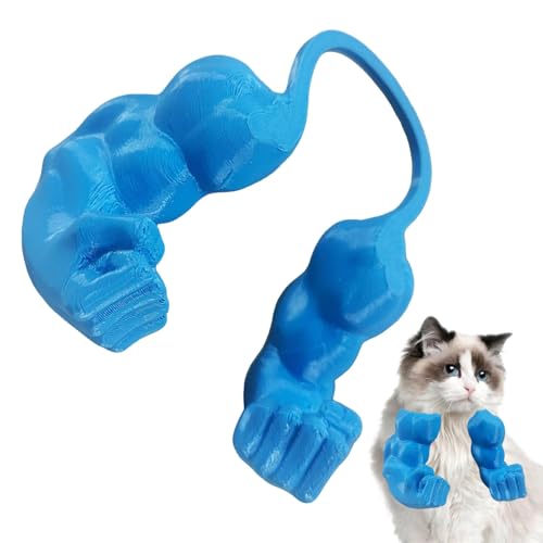 Shouxiut Katze mit muskulösen Armen Kreative Katze Muskelarme Dekoration Requisiten Hängende Arme Menschlicher Arm Für Katzen Gefälschte Hand Für Katzen Spielzubehör Kätzchen Interaktive Spielzeug von Shouxiut
