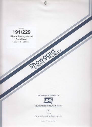 Showgard Vorgeschnittene schwarze Stempelhalterungen, Größe 191/229 von Showgard