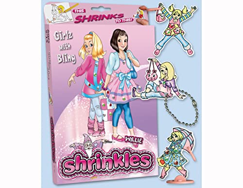 Shrinkles Girlz magisches Kunststoff-Set mit 6 Designs und Zubehör von Shrinkles
