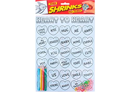 Shrinkles Heart to Heart Magische Kunststoff-Ketten-Set mit Motiven und Ringen von Shrinkles