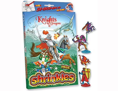 Knights magisches Kunststoff-Set mit 6 Designs und Zubehör von Shrinkles