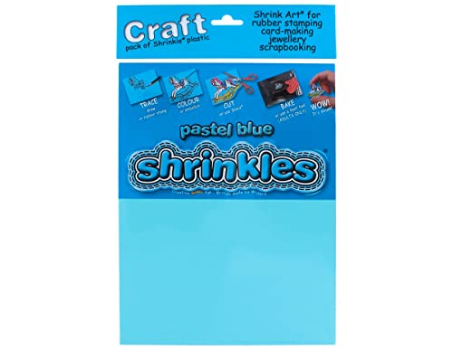 Original Shrinkles, Pastellblaue Shrink Art Sheets (Craft Pack) von Shrinkles