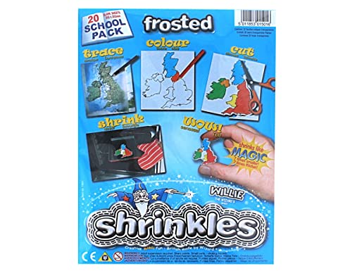 Original Shrinkles, Shrink Art School Pack Mattiert ( 20 Blätter) von Shrinkles