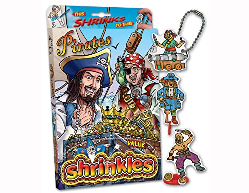 Pirates magisches Kunststoff-Set mit 6 Designs und Zubehör von Shrinkles