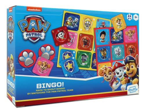 Paw Patrol | Offizielles Bingo-Spiel | Zahlen-Lernspiel | ab 3 Jahren | Blau von Shuffle