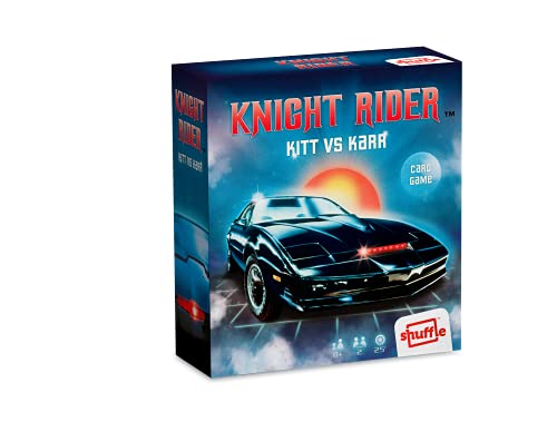 Shuffle Spiele Retro | Knight Rider Kartenspiel | Bis zu 4 Spieler | Tolles Geschenk für Kinder ab 8 Jahren von Shuffle