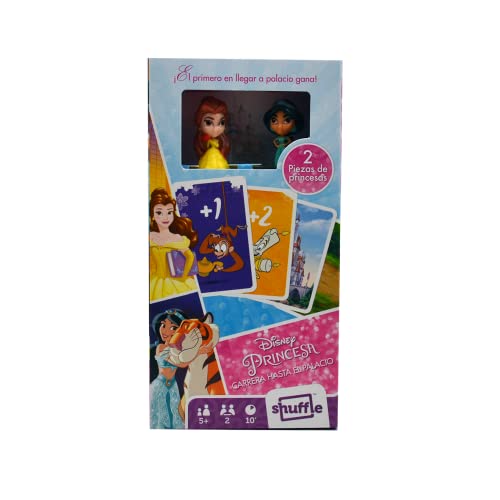 Shuffle Disney Prinzessinnen Rennen bis zum Palast - Kinderkartenspiel mit Figuren von Charakteren von Shuffle
