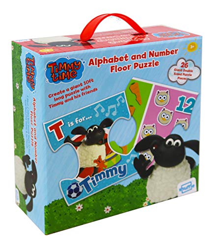 Shuffle Floor Jigsaw Timmy Time | Alphabet und Zahlen Bodenpuzzle | 26 doppelseitige Puzzles | Tolles Geschenk für Kinder ab 3 Jahren, Mehrfarbig von Shuffle