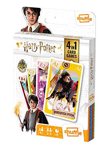 Shuffle Harry Potter Kartenspiele für Kinder – 4-in-1 Snap, Paare, glückliche Familien und Actionspiel, tolles Geschenk für Kinder ab 4 Jahren von Shuffle