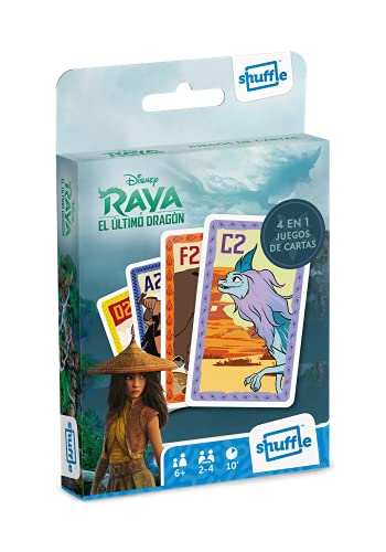 Shuffle Fun Raya Kartenspiel (spanische Version) - Kartenspiel mit 4 Snap-Spielen, Familien, Paare und Action-Spiel, 108611792 von Shuffle