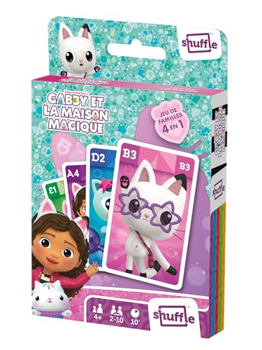 Shuffle Gabby und das Zauberhaus – 4 Spiele in 1-7 Familien, Paaren, Action und Schlachten – Kartenspiel für Kinder & Familie – ab 4 Jahren Shuffle Gabby und das Zauberhaus – 4 Spiele in 1-7 Familien, Paaren, Action und Schlachten – Kartenspiel für Kinder & Familie – ab 4 Jahren von Shuffle