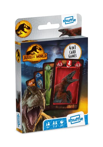 Cartamundi Jurassic World Kartenspiel für Kinder – 4-in-1 Snap, Paare, glückliche Familien und Action-Spiel, Spielanleitung enthalten, tolles Geschenk für Kinder ab 4 Jahren Cartamundi Jurassic World Kartenspiel für Kinder – 4-in-1 Snap, Paare, glückliche Familien und Action-Spiel, Spielanleitung enthalten, tolles Geschenk für Kinder ab 4 Jahren von Cartamundi