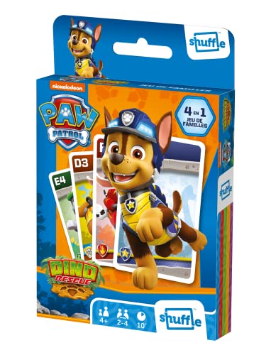 Shuffle - Paw Patrol 4 Spiele in 1 – 7 Familien, Paare, Action und Schlachten – Kartenspiel Kinder & Familie – ab 4 Jahren Shuffle - Paw Patrol 4 Spiele in 1 – 7 Familien, Paare, Action und Schlachten – Kartenspiel Kinder & Familie – ab 4 Jahren von Shuffle