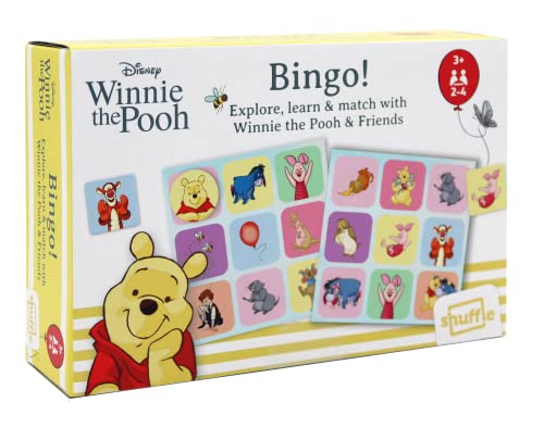 Shuffle Winnie The Pooh Bingo! Erkunden, Lernen und kombinieren, plastikfrei, geeignet für Kinder ab 3 Jahren von Shuffle