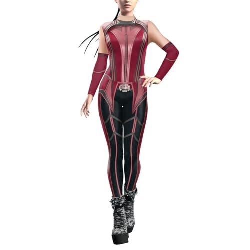 Damen Superhexen-Kostüm, schwarz-grün, Overall, Schlangen-Body, Halloween-Kostüm, Größe S Damen Superhexen-Kostüm, schwarz-grün, Overall, Schlangen-Body, Halloween-Kostüm, Größe S von Shukqueen
