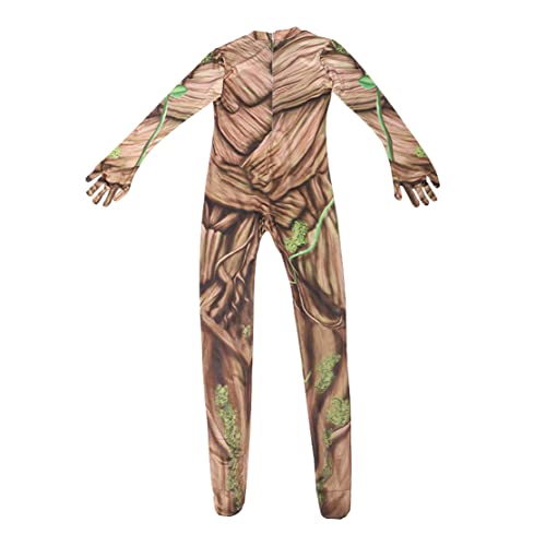 Herren Jungen Superheld Groot Spider Cosplay Kostüm Bodycon Halloween Kostüm Body für Kinder Erwachsene 140 von Shukqueen