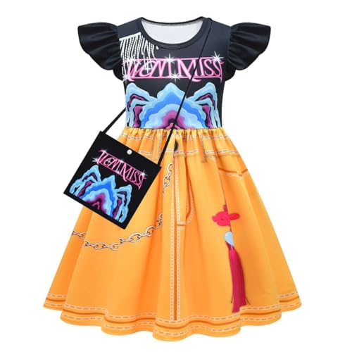 Shukqueen Lilafarbenes Halloween-Kostüm für Mädchen, Jäger-Sänger, Mir-Kleid mit Tasche, 90–100 cm Shukqueen Lilafarbenes Halloween-Kostüm für Mädchen, Jäger-Sänger, Mir-Kleid mit Tasche, 90–100 cm von Shukqueen