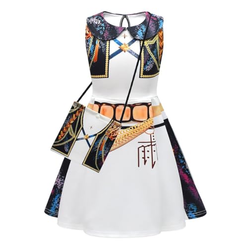 Shukqueen Mädchen Jäger-Sänger schwarz-weiß ärmelloses Halloween-Kostüm Zoe Kleid mit Tasche 90-100 cm Shukqueen Mädchen Jäger-Sänger schwarz-weiß ärmelloses Halloween-Kostüm Zoe Kleid mit Tasche 90-100 cm von Shukqueen