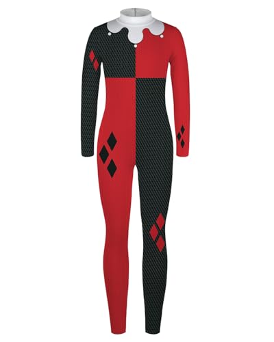 Shukqueen Unisex-Kinder-Narrenkostüm, Harlekin-Kostüm, Mädchen, Jungen, Narren, Halloween-Kostüm, Halloween-Clown-Body-Kostüme für Kinder Shukqueen Unisex-Kinder-Narrenkostüm, Harlekin-Kostüm, Mädchen, Jungen, Narren, Halloween-Kostüm, Halloween-Clown-Body-Kostüme für Kinder von Shukqueen