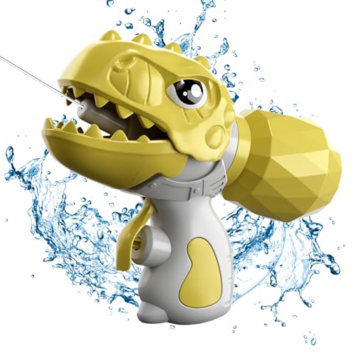 Shunfaji Dinosaurier Wasserpistole 10 Meter Reichweite Outdoor Spielzeug mit 600ml Tank Kinder Wasserspritzpistole für Garten Strand Pool Party Sommeraktivitäten (B) von Shunfaji