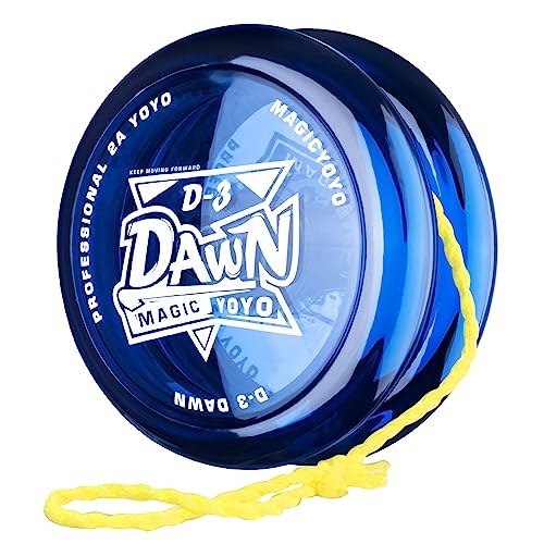 Responsive Yoyo für Kinder, Kunststoff Yoyo D3 Looping Yoyo für Anfänger Durable Kunststoff Yoyo mit 6 Yoyo Ersatz Strings+Yoyo Tasche (blau) von ShungRu