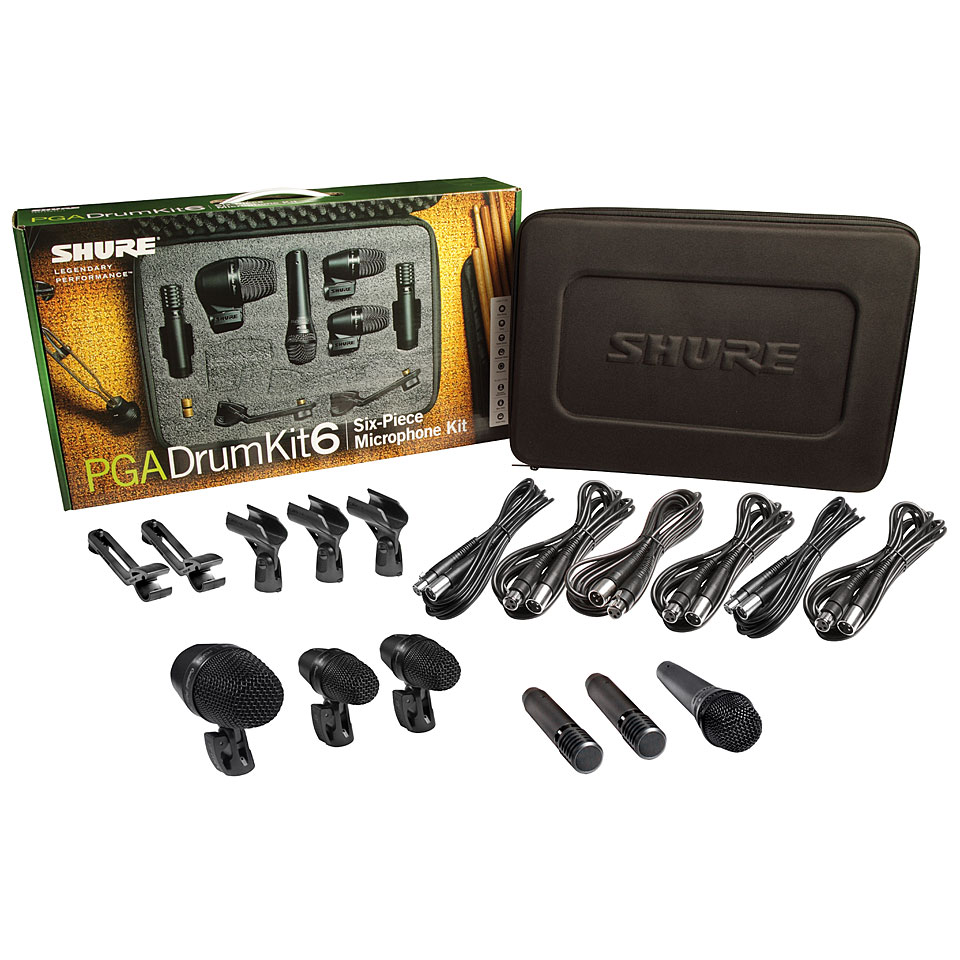 Shure PGADRUMKIT6 Mikrofon-Bundle Shure PGADRUMKIT6 Mikrofon-Bundle von Shure
