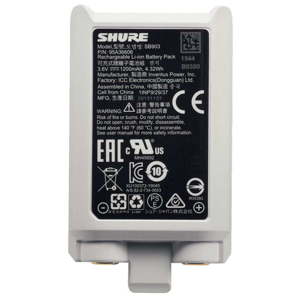 Shure SB903 Set-Zubehör Shure SB903 Set-Zubehör von Shure